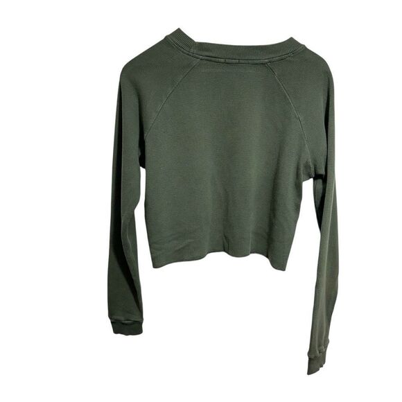 Brandy Melville John Gault Army Green Thermal Long Sleeve‎ Top, OS - Picture 4 of 8